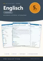 Vorschau - Test - Lernzielkontrolle Englisch 5 Mittelschule - Deckblatt