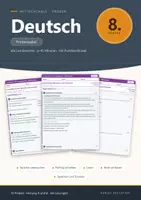 Vorschau - Test - Lernzielkontrolle Deutsch 8 Mittelschule - Deckblatt