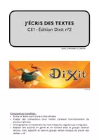 Aperçu - Apprentissages en autonomie - Ateliers de français CE1 - J'écris des textes Dixit n°2 - Page de couverture