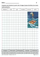 Aperçu - Apprentissages en autonomie - Ateliers de français CE1 - J'écris des textes Dixit n°2 - Page 2