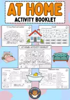 Vorschau - Stationenlernen - At Home: Activity Booklet - Rooms & Furniture (Englisch Grundschule) - Deckblatt