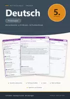 Vorschau - Test - Lernzielkontrolle Deutsch 5 Mittelschule - Deckblatt