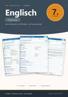 Vorschau - Klassenarbeiten - Lernzielkontrolle Englisch 7 Realschule - Deckblatt