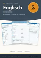 Vorschau - Klassenarbeiten - Lernzielkontrolle Englisch 5 Realschule - Deckblatt
