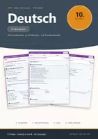 Vorschau - Klassenarbeiten - Lernzielkontrolle Deutsch 10 Realschule - Deckblatt