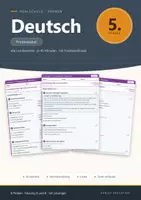 Vorschau - Klassenarbeiten - Lernzielkontrolle Deutsch 5 Realschule - Deckblatt
