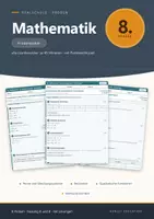 Vorschau - Klassenarbeiten - Lernzielkontrolle Mathematik 8 Realschule - Deckblatt
