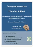 Vorschau - Stationenlernen - Übungskartei 4 Fälle Kasus Klasse 3-6 Nominativ Genitv Dativ Akkusativ - Seite 1