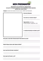 Vorschau - Arbeitsblätter - Achtsamkeit in der Schule: Stressmonster - Deckblatt