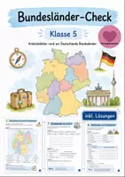 Vorschau - Arbeitsblätter - Bundesländer-Check: Deutschland (Geographie/Erdkunde) - Deckblatt