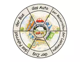 Vorschau - Stationenlernen - Legekreis Fahrzeuge – 2-fach differenziert | Lesen, Wortschatz & DaZ/DaF - Seite 1