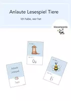 Vorschau - Spiele - Anlaute Lesespiel - Deckblatt