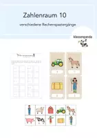 Vorschau - Arbeitsblätter - Rechenspaziergänge ZR10 (3 Stück) - Deckblatt