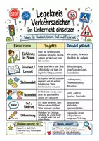 Vorschau - Stationenlernen - Legekreis Verkehrszeichen – 2-fach differenziert | Lesen, Wortschatz & DaZ/DaF - Seite 1