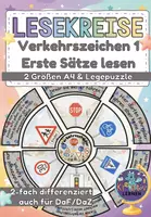 Vorschau - Stationenlernen - Legekreis Verkehrszeichen – 2-fach differenziert | Lesen, Wortschatz & DaZ/DaF - Deckblatt