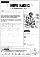 Vorschau - Stundenentwürfe - Evolution des Menschen – Gruppenpuzzle mit Expertenblättern, Tabelle & Lösungen | Klasse 5–6 - Seite 2