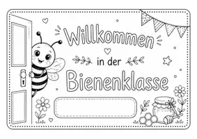 Vorschau - Bildkarten - Türschilder für das Klassentier Biene - Seite 3