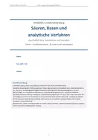Vorschau - Arbeitsblätter - Arbeitsheft: Abiturtraining Säure-Base-Chemie - Seite 1
