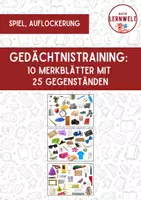 Vorschau - Arbeitsblätter - Gedächtnistraining: 10 Merkblätter mit je 25 Gegenständen (ink. pädagogischen Hinweisen) - Deckblatt