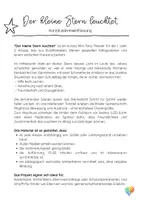 Vorschau - Stundenentwürfe - Der kleine Stern leuchtet für Klasse 1 und 2 | Aufführung zu Weihnachten, Winter und Adventszeit · Mini-Tanztheater - Seite 1