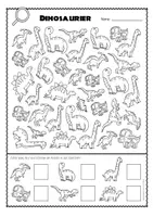 Vorschau - Anderer Materialtyp - Dinosaurier Mengen erkennen (Zahlenraum 10) - Seite 2