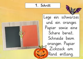Vorschau - Präsentationen/Tafelbilder - Halloween: Gruselhaus im Mondschein - Schritt-für-Schritt Kunstprojekt - Kunst - Kl. 3/4 - Seite 3