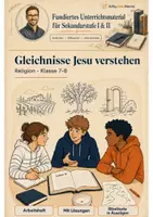 Vorschau - Unterrichtsreihen - Gleichnisse Jesu verstehen Klasse 7 -8 Deutung und Anwendung - Deckblatt