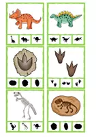 Vorschau - Anderer Materialtyp - Dinosaurier Klammerkarten (Schattenbilder) - Seite 3