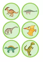 Vorschau - Anderer Materialtyp - Dinosaurier Gruppeneinteilungskärtchen - Seite 1