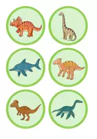 Vorschau - Anderer Materialtyp - Dinosaurier Gruppeneinteilungskärtchen - Seite 2