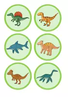 Vorschau - Anderer Materialtyp - Dinosaurier Gruppeneinteilungskärtchen - Seite 3