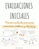 Vista previa - Hojas de trabajo - 🚀 EVALUACIONES INICIALES 1er CICLO (Mate/Cast/Val) - Portada