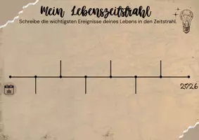 Vorschau - Arbeitsblätter - Mein Lebenszeitstrahl Geschichte Einstieg - Seite 1