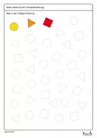 Vorschau - Arbeitsblätter - Formwahrnehmung und Visuelle Differenzierung - Seite 1