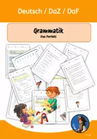 Vorschau - Arbeitsblätter - Deutsch DAZ/DAF Grammatik das Perfekt - Deckblatt