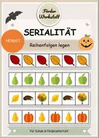 Vorschau - Arbeitsblätter - Reihenfolgen legen: Herbst - Serialität - Deckblatt