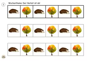 Vorschau - Arbeitsblätter - Reihenfolgen legen: Herbst - Serialität - Seite 2