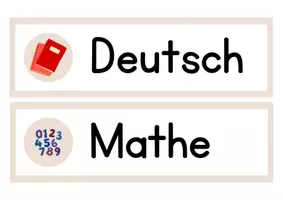 Vorschau - Poster - Schilder für den Klassenraum (Unterrichtsfächer) - Seite 1