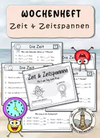 Vorschau - Arbeitsblätter - Zeitspannen - Deckblatt