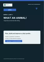 Vorschau - Stundenentwürfe - ENGLIVA WRITE: Unit 4 · What an animal! (MORE! 2, LP 2023) – Schreibtraining & Tierprofile - Deckblatt