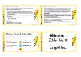 Vorschau - Präsentationen/Tafelbilder - Blitzlesen: Zählen bis 10 (Anfangsunterricht) - Seite 2
