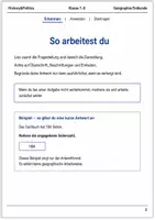 Vorschau - Arbeitsblätter - Geographische Arbeitsweisen Klasse 7–8 Basisscreening - Seite 1