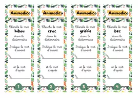 Aperçu - Feuilles d'exercices - Animodico - Recherche dans le dictionnaire - Page 3