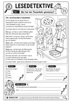 Vorschau - Arbeitsblätter - Leseverstehen Grundschule – 10 Mini-Lesefälle als Lesedetektive | Klasse 2–4 - Seite 1