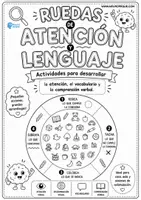 Vista previa - Hojas de trabajo - RUEDAS DE ATENCIÓN Y LENGUAJE - página 1