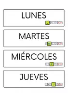 Vista previa - Refuerzo / NEE / Materiales de apoyo - Rutina del día con pictogramas - página 1
