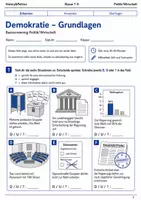 Vorschau - Arbeitsblätter - Basisscreening Politik Klasse 7–8 – 5er Bundle - Seite 1