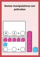 Vista previa - Juegos / Gamificación - Restas manipulativas con policubos - Portada