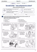 Vorschau - Arbeitsblätter - Basisscreening Grundrechte Klasse 7–8 - Deckblatt