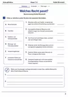 Vorschau - Arbeitsblätter - Basisscreening Grundrechte Klasse 7–8 - Seite 2